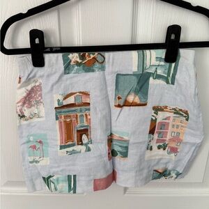 Abercrombie & Fitch Skort with Italian Print